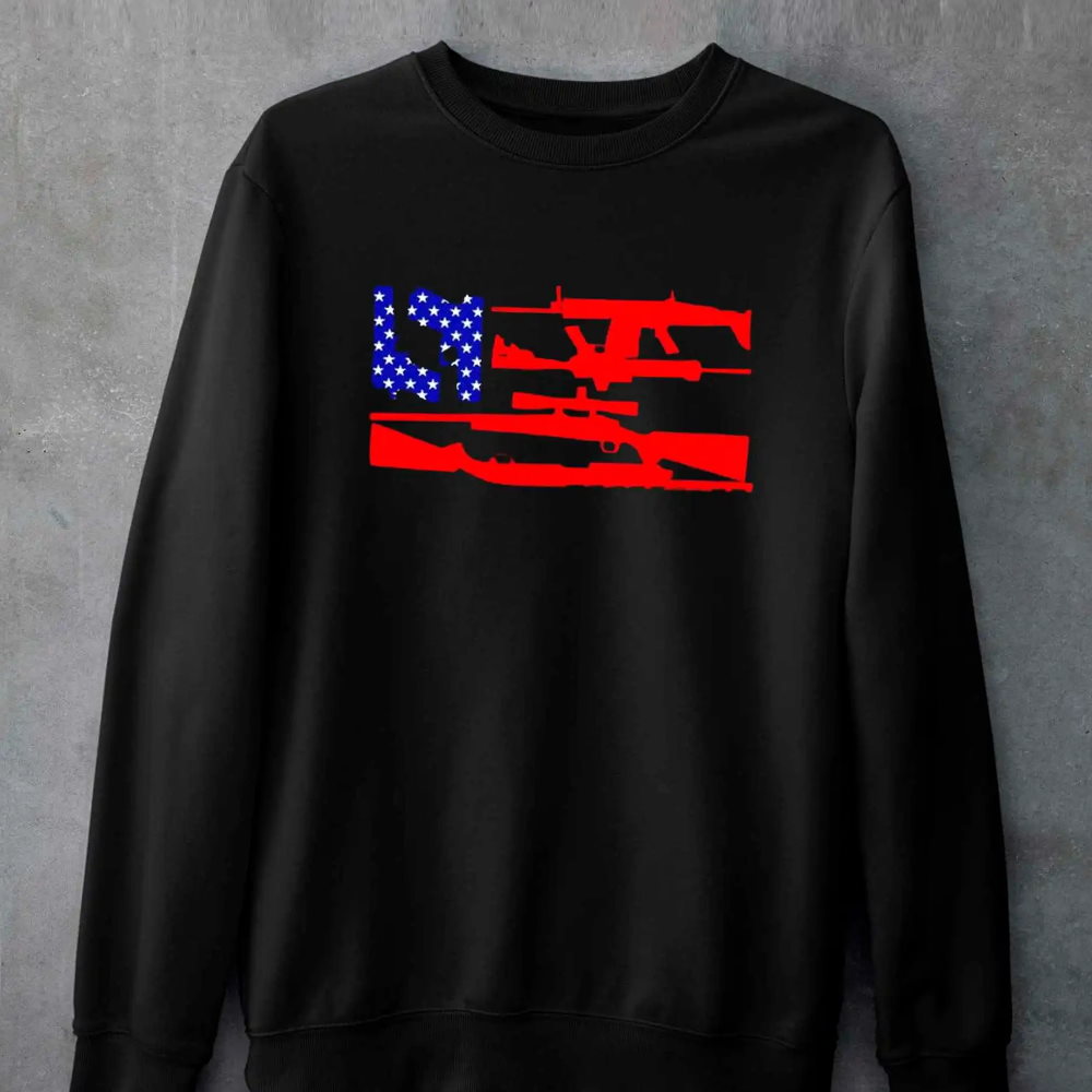 Guns And 69 Usa Flag Shirt