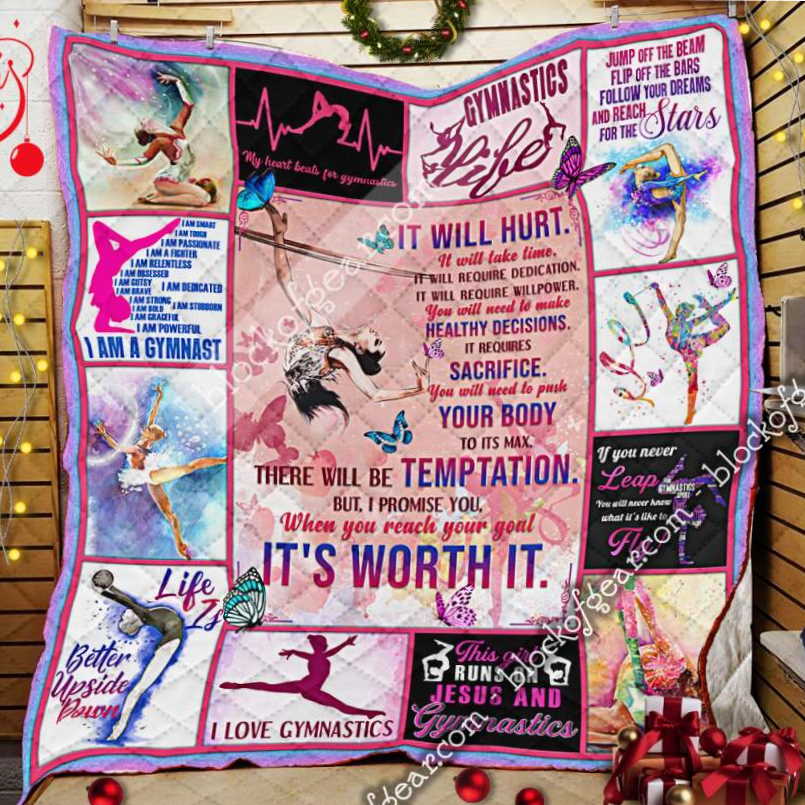 Gymnastics Life 3D Quilt Blanket