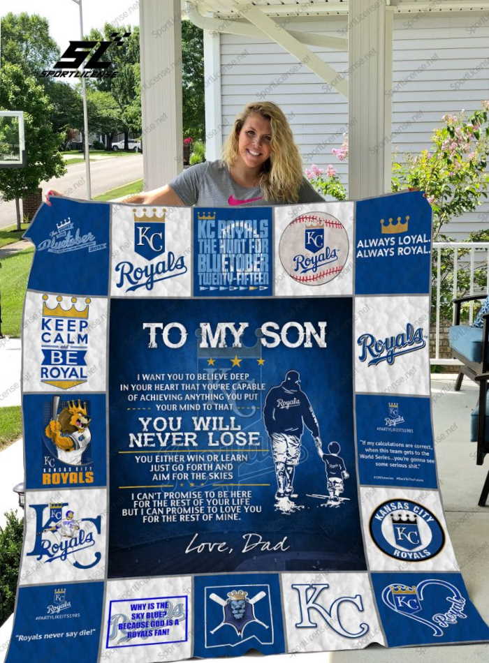 H Kansas City Royals 3D Quilt Blanket