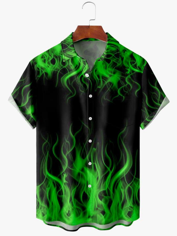 Halloween Fire Moisture Hawaiian Shirt