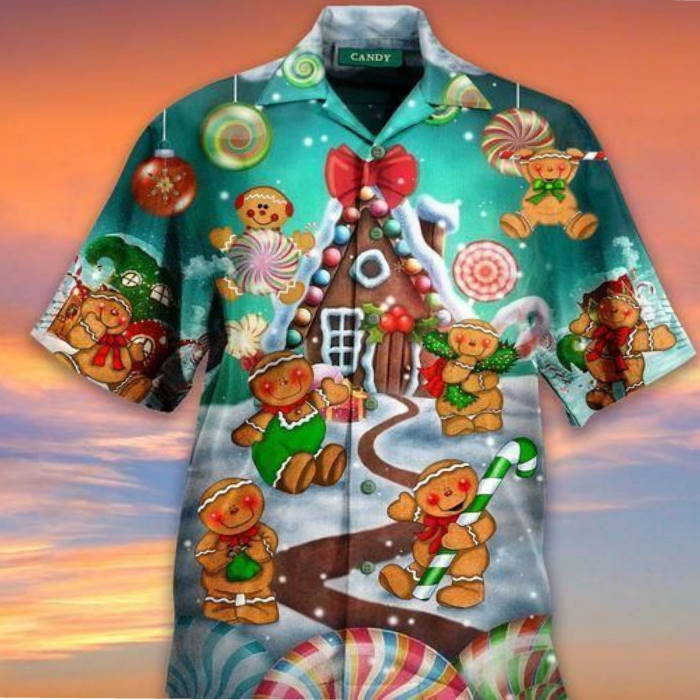 Happy Cookie With Christmas Hawaii Shirts