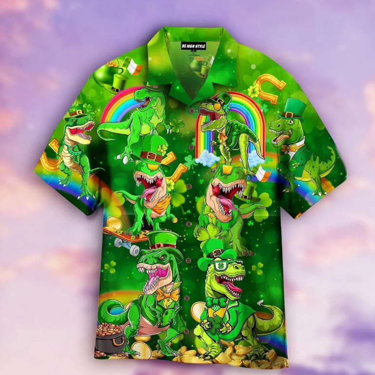 Happy St.Pat-rex Day Hawaiian Shirt