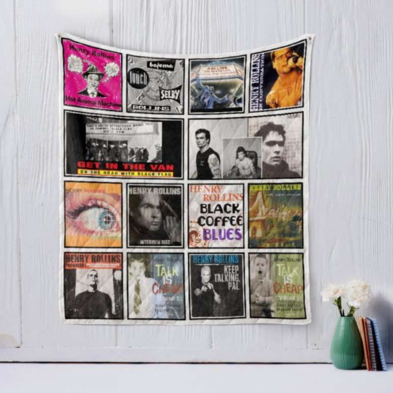 Henry Rollins 3D Customized Quilt Blanket