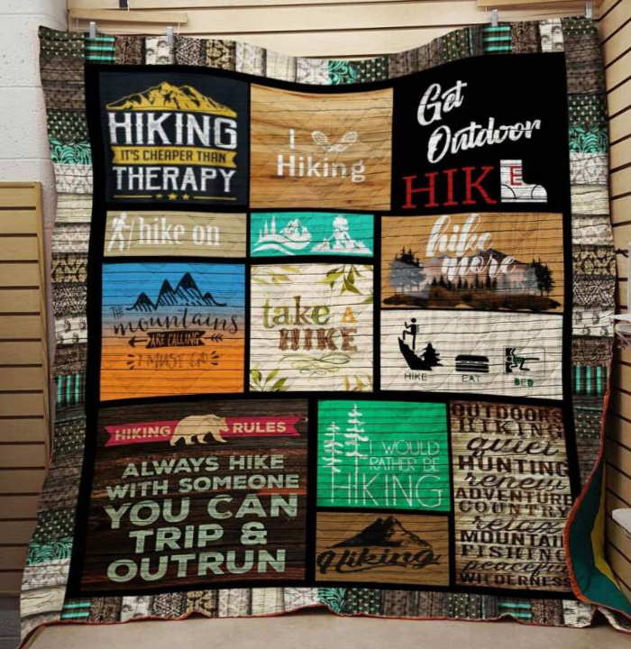 Hiking 3D Customized Quilt Blanket