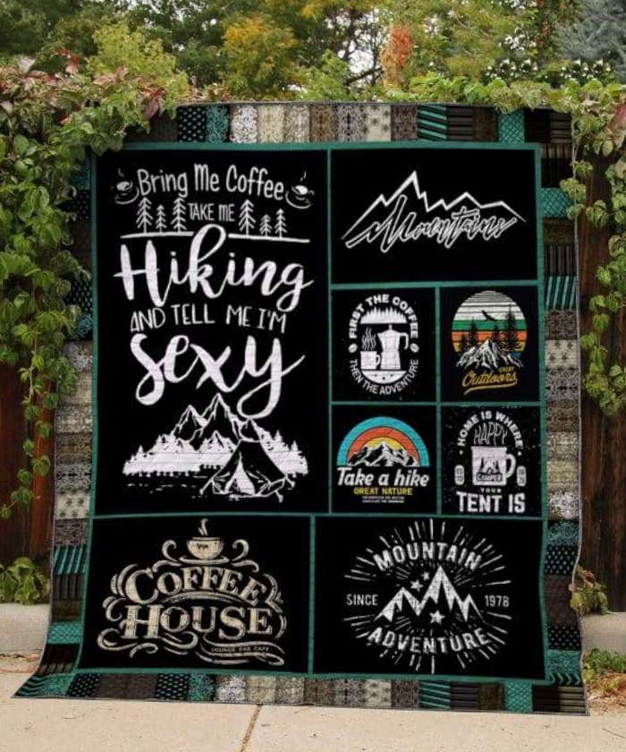 Hiking Take Hike 3D Customized Quilt Blanket
