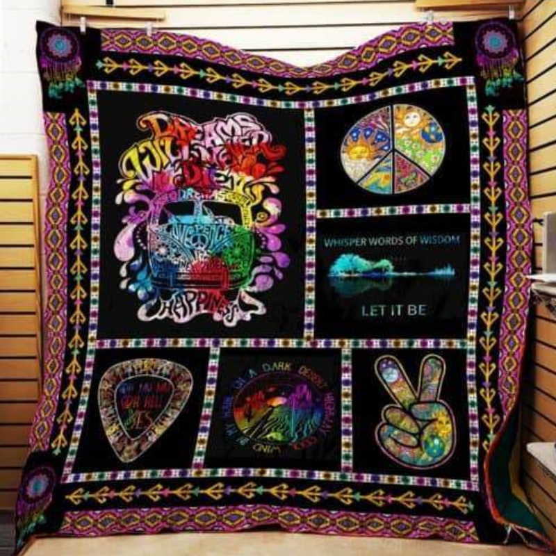 Hippie Soul 3D Quilt Blanket