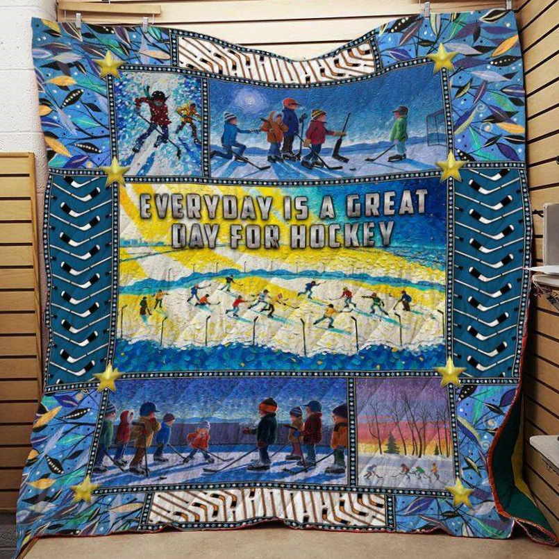 Hockey Great 3D Customized Quilt Blanket