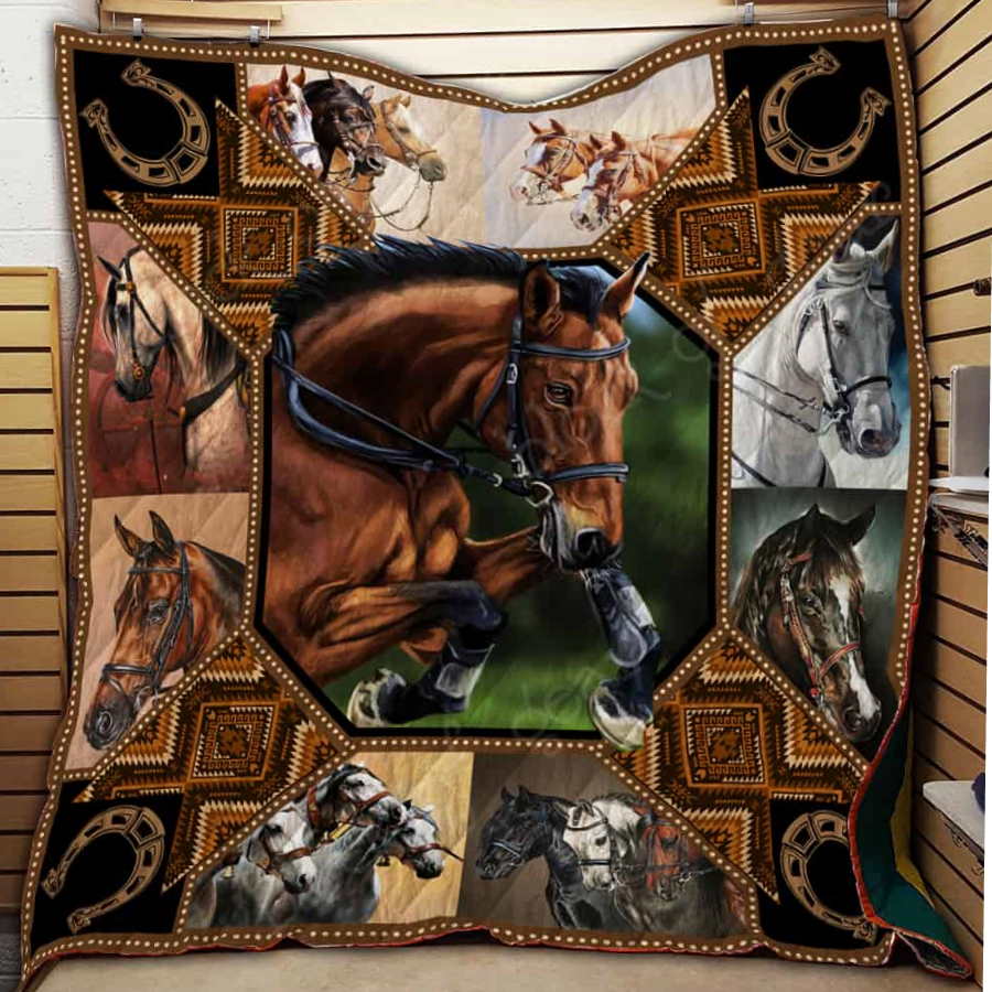 Horse Th6291 3D Quilt Blanket