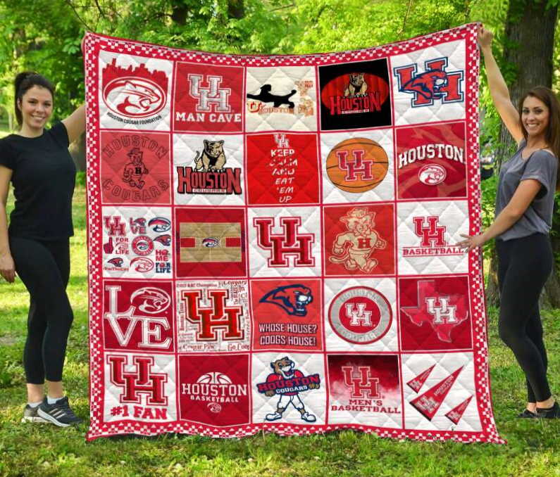 Houston Cougars 3D Customized Quilt Blanket