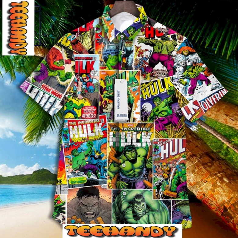 Hulk Marvel Comics Hawaiian Shirt