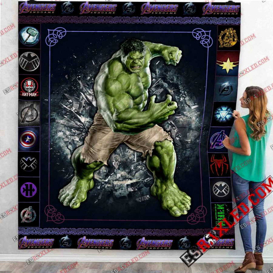 Hulk Marvel Infinity War End Game 3D Customized Quilt Blanket