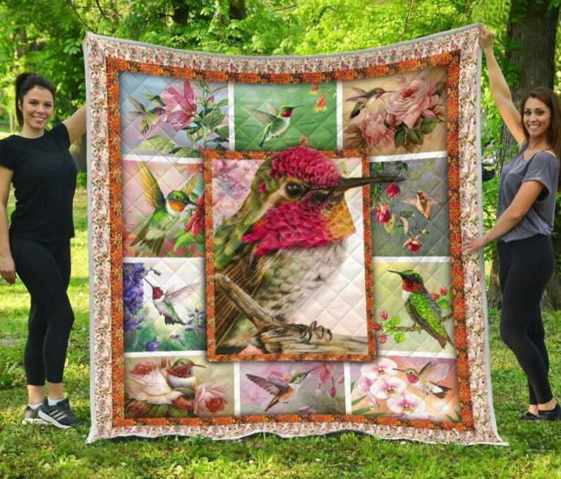 Hummingbird 3D Hummingbird 3D Quilt Blanket