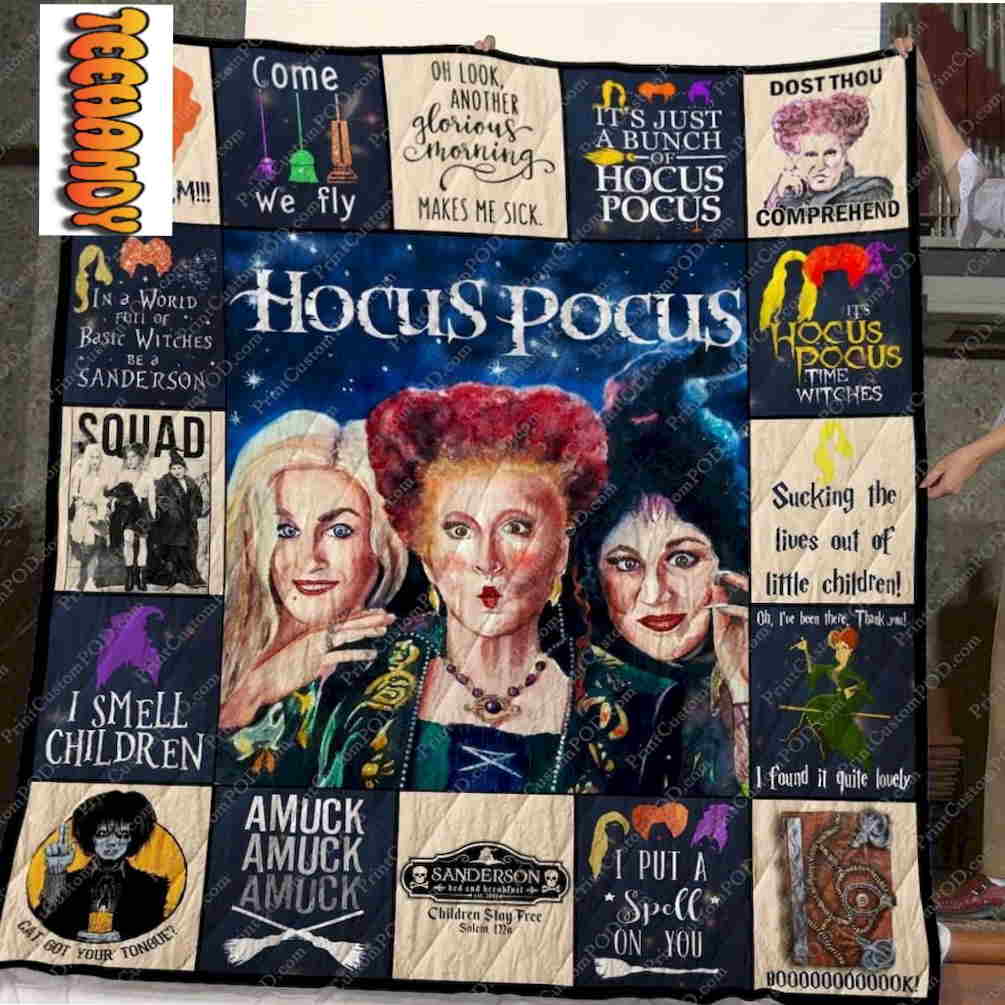 I Am Calm Hocus Pocus 3D Quilt Blanket