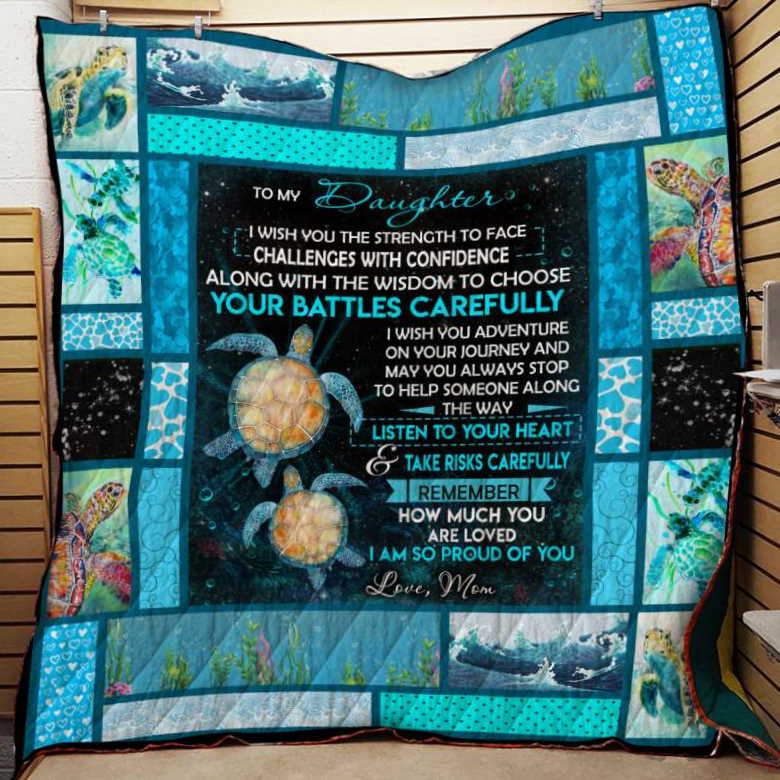 I Am So Proud Of You Turtle 3D Quilt Blanket