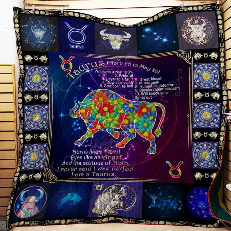 I Amtaurus 3D Quilt Blanket