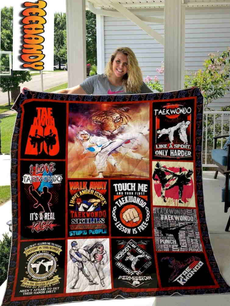 I Love Taekwondo It’s A Real Kick 3D Quilt Blanket