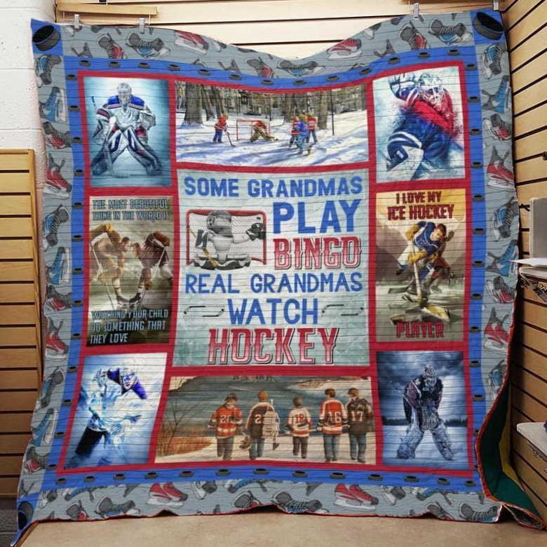 Ice Hockey Customize Quilt Blanket