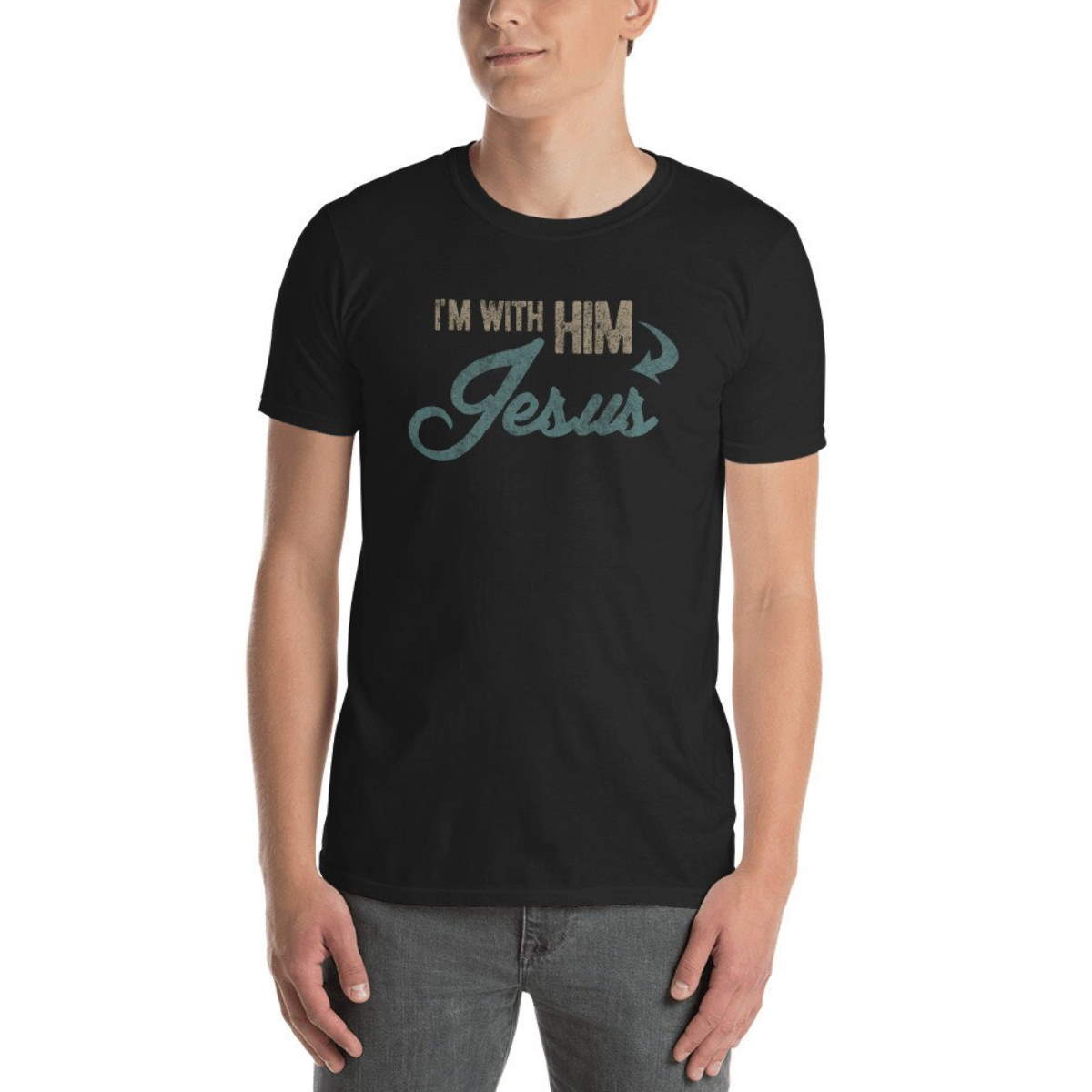 I’m With Him Christian T-Shirt