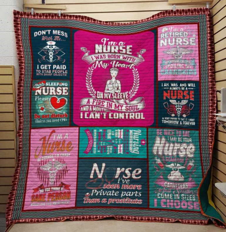 I’Mretiread Nurse 3D Customized Quilt Blanket