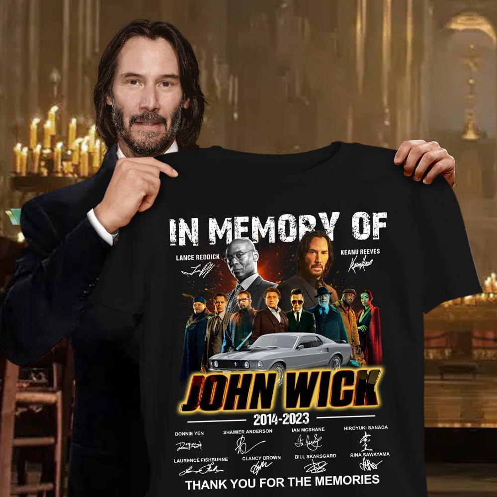 In Memory Of John Wick 2014-2023 Signatures Shirt