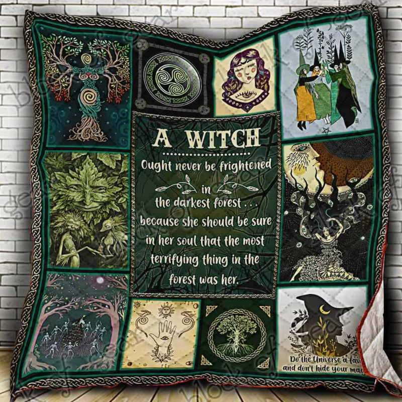 In The Forest Witch 3D Quilt Blanket