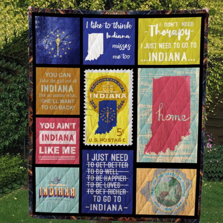 Indiana12 Customize Quilt Blanket