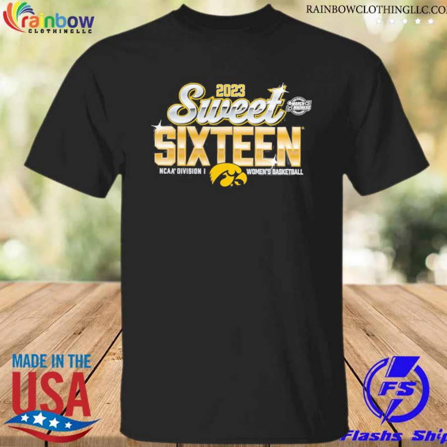 Iowa Hawkeyes 2023 NCAA Women’s Basketball Tournament March Madness Sweet 16 T-Shirt