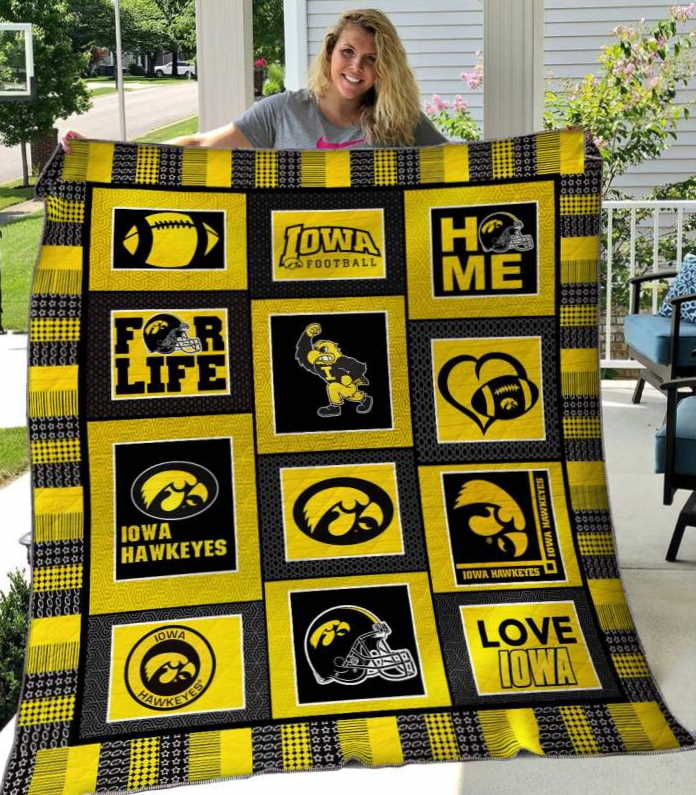 Iowa Hawkeyes Customized 3D Customized Quilt Blanket