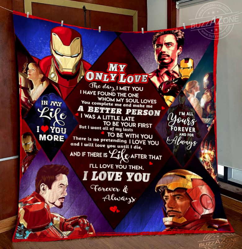 Iron Man My Love All Of My Last 3D Quilt Blanket