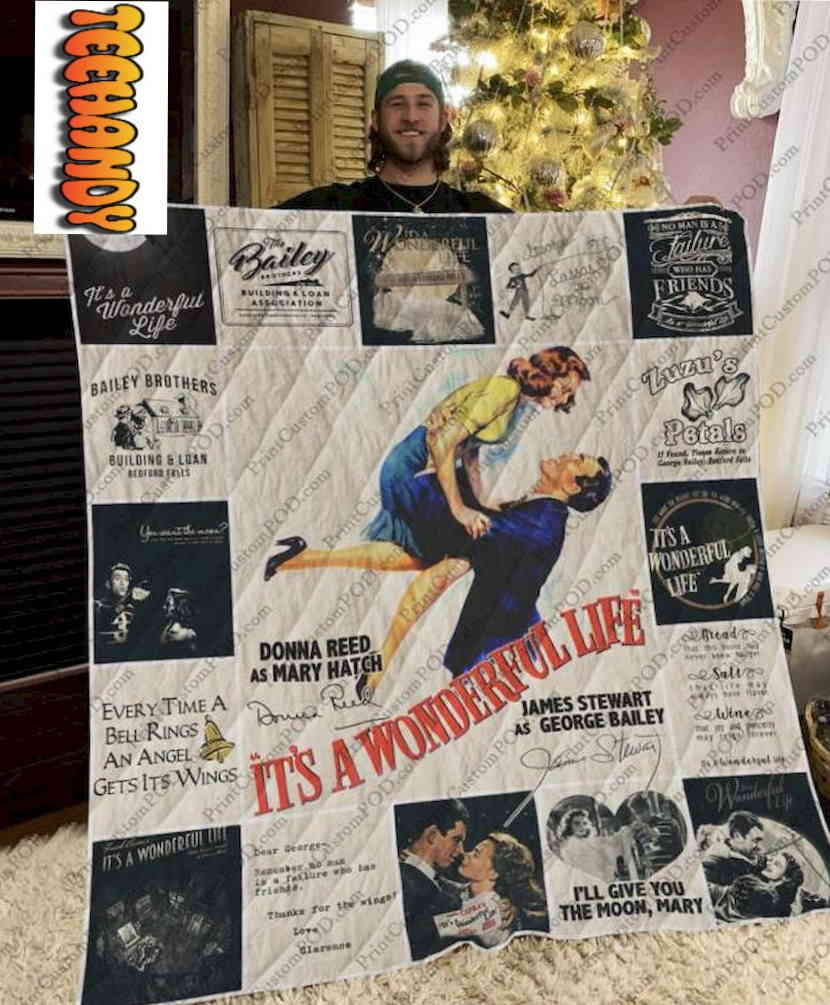 It’s A Wonderful Life Love Collected 3D Quilt Blanket