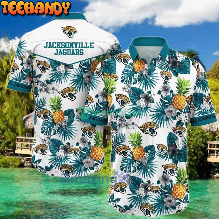 Jacksonville Jaguars NFL Pineapple Tropical Pattern Hawaiian Shirt And Short