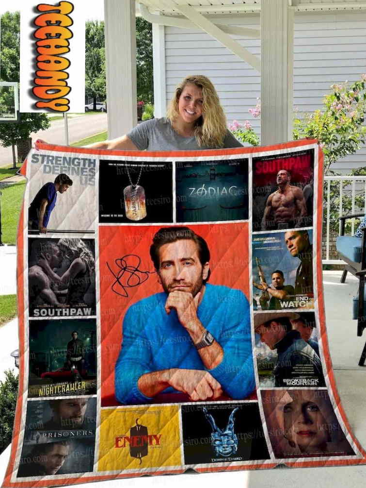 Jake Gyllenhaal Actor Plus Size Collected 3D Quilt Blanket