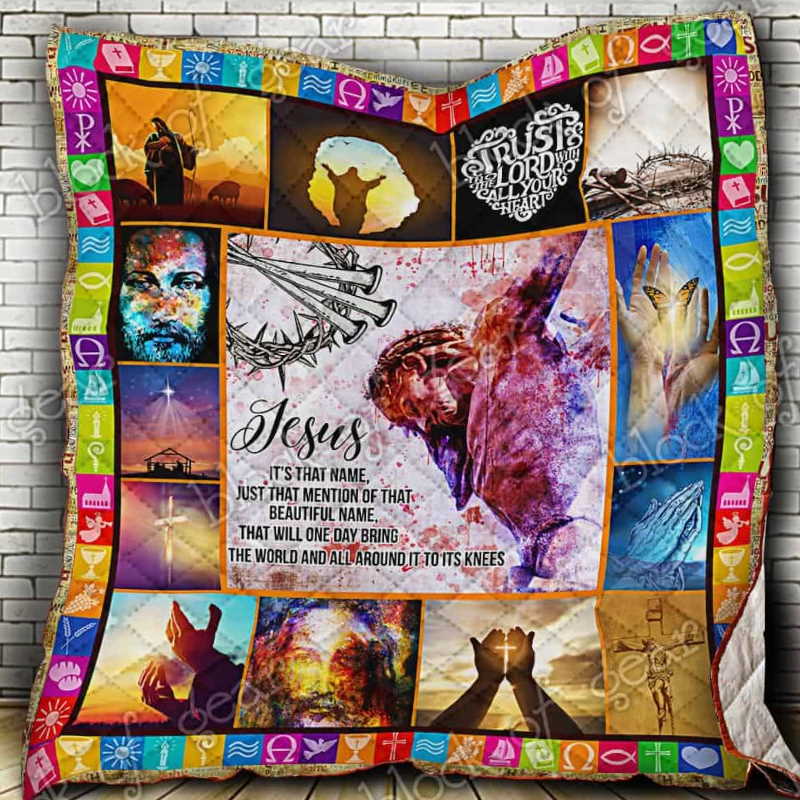 Jesus In My Heart Forever 3D Quilt Blanket