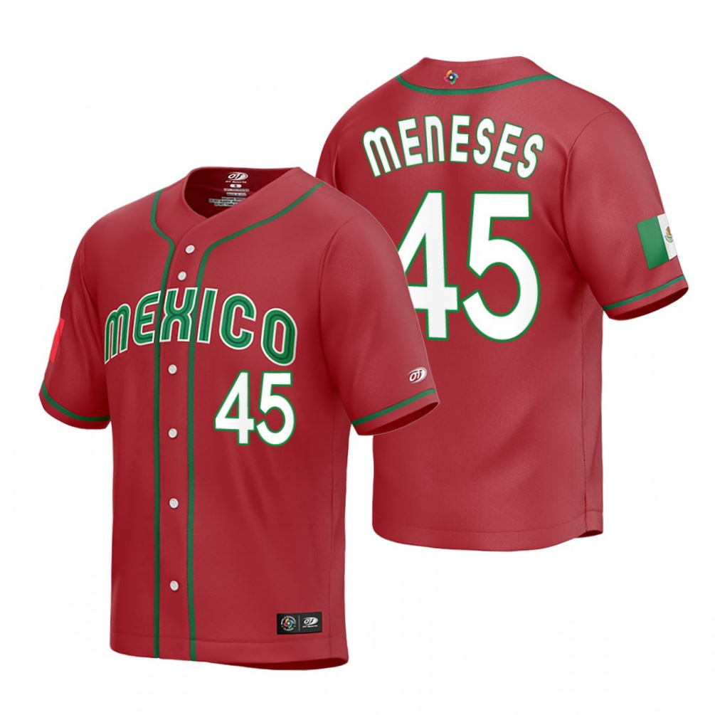 Joey Menese Mexico Baseball Red 2023 World Baseball Classic Jersey