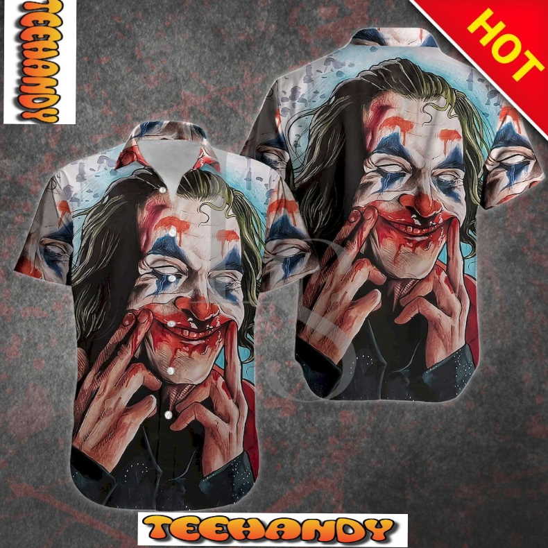 Joker Blood Smile Hawaiian Shirt