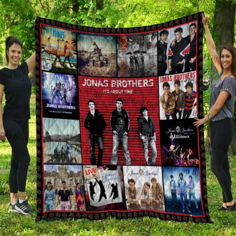 Jonas Brothers Cover Poster Version 3D Quilt Blanket