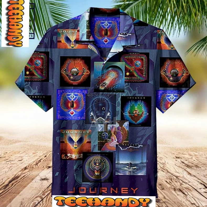 Journey Album Collage Hawaiian Shirt 3D