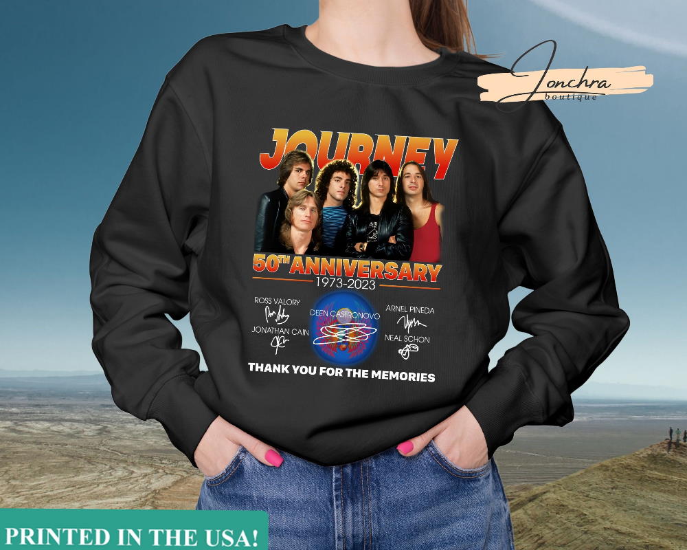 Journey Freedom Tour 2023 50th Anniversary Sweatshirt Rock Band Tour Shirt