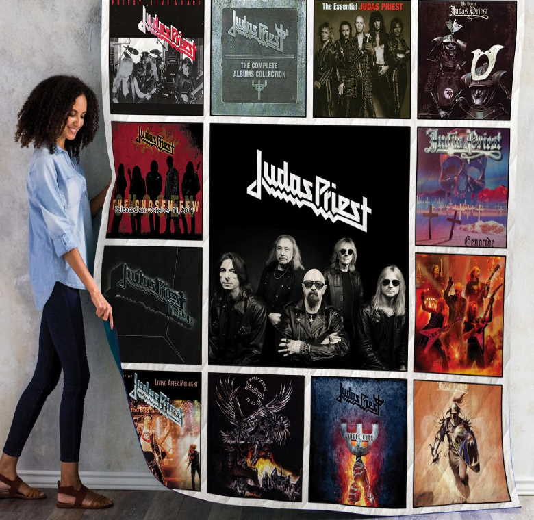 Judas Priest Compilation Albums Quilt Blanket