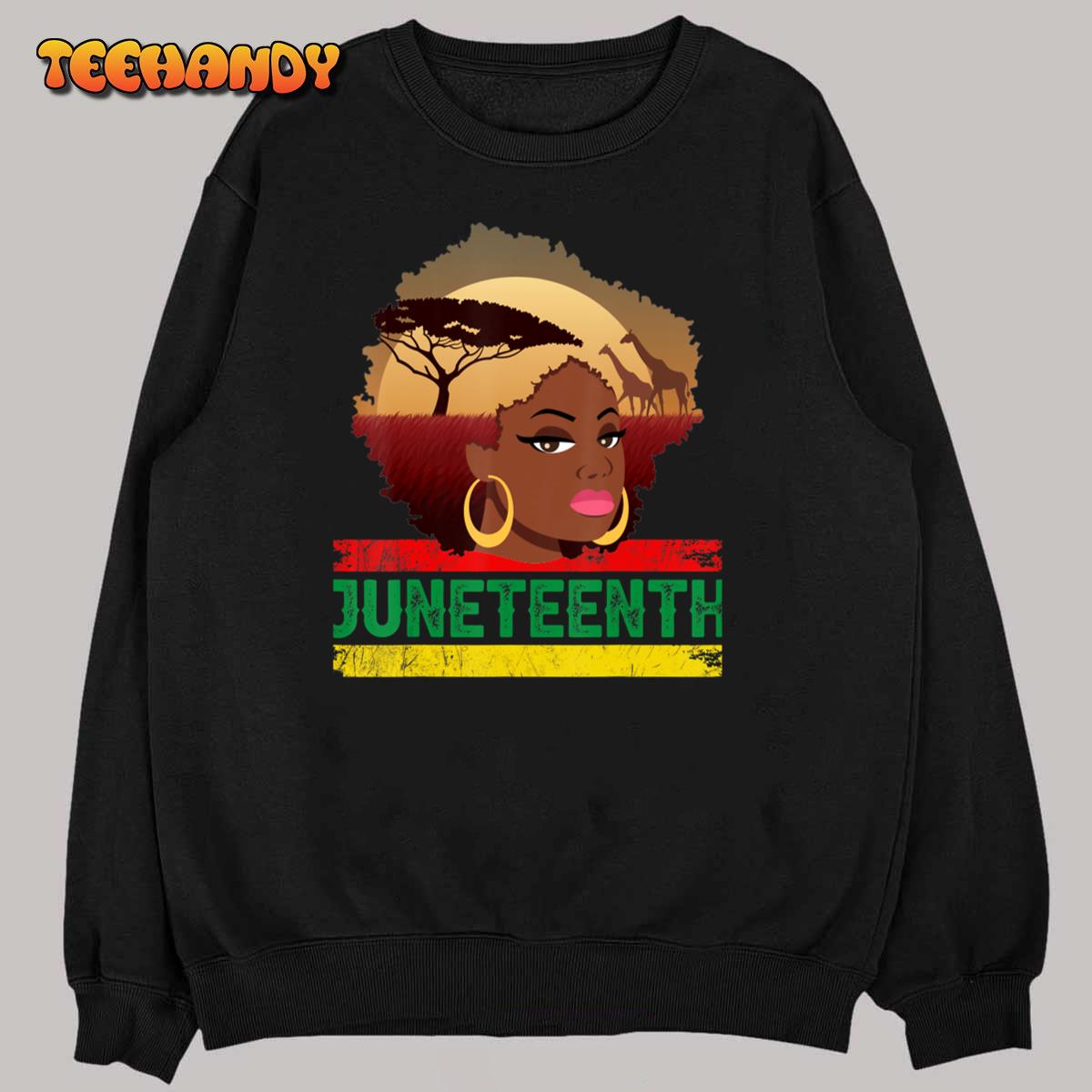 Juneteenth Shirt Women African Pride Shirt T-Shirt