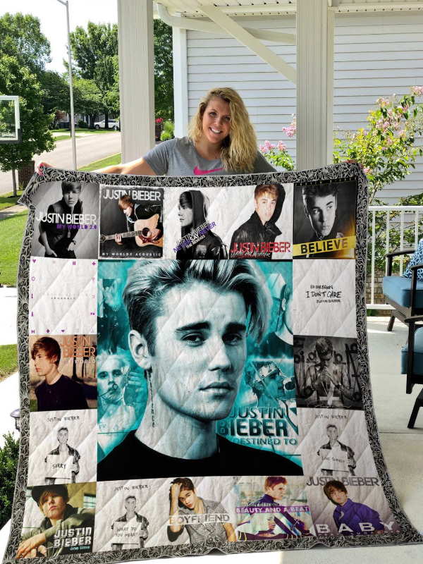 Justin Bieber 3D Customized Quilt Blanket