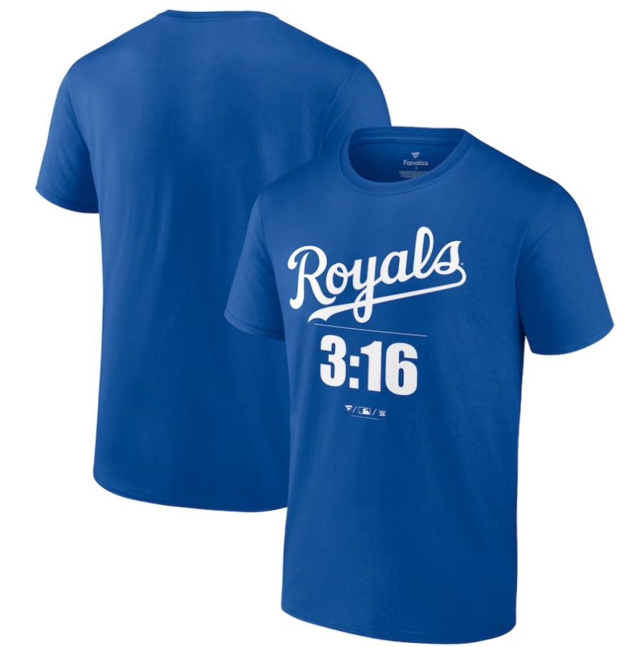 Kansas City Royals Stone Cold Steve Austin Blue 3:16 T-Shirt