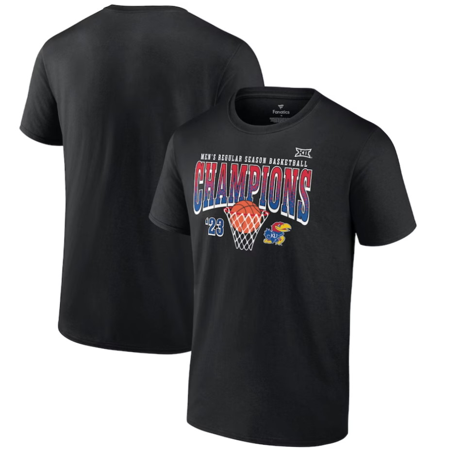 Kansas Jayhawks 2023 Big 12 Men's Basketball Regular Season Champions T ...