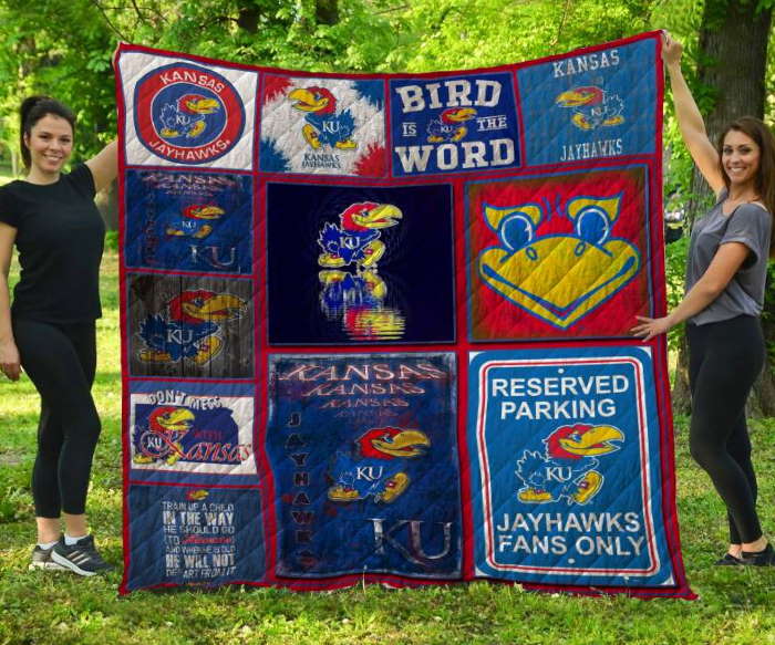 Kansas Jayhawks 3D Customized Quilt Blanket