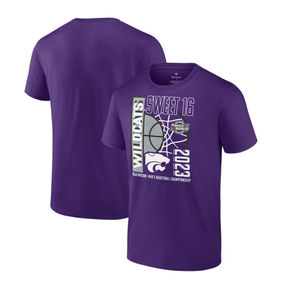 Kansas State Wildcats 2023 NCAA Men’s Basketball Tournament March Madness Sweet 16 T-Shirt