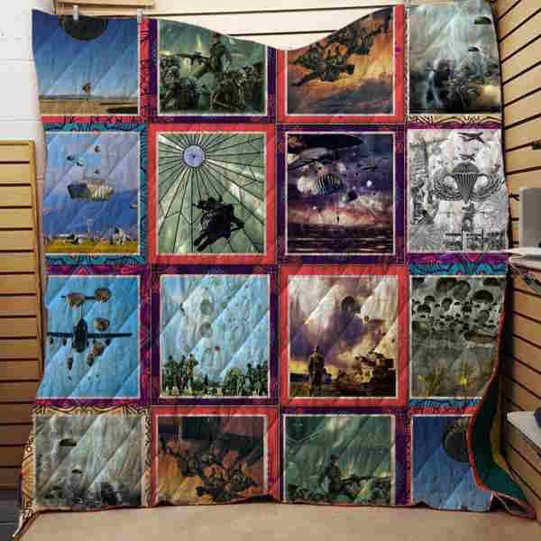 Keep Calm This Is Paratrooper 3D Quilt Blanket