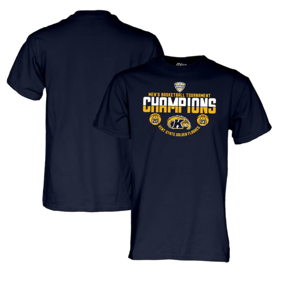 Kent State Golden Flashes 2023 MAC Men’s Basketball Conference Tournament Champions T-Shirt