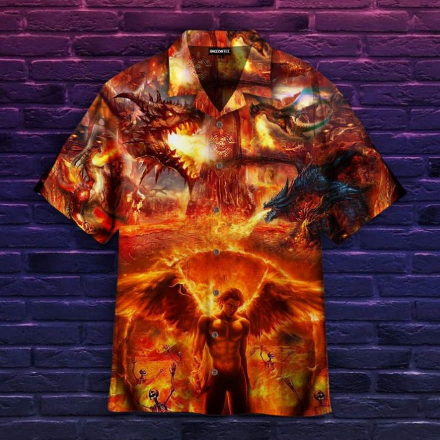 King Of Hell Lucifer Hawaiian Shirt