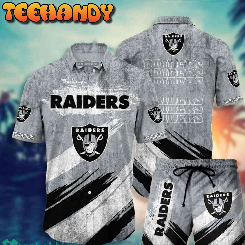 Las Vegas Raiders Hawaiian And Shorts