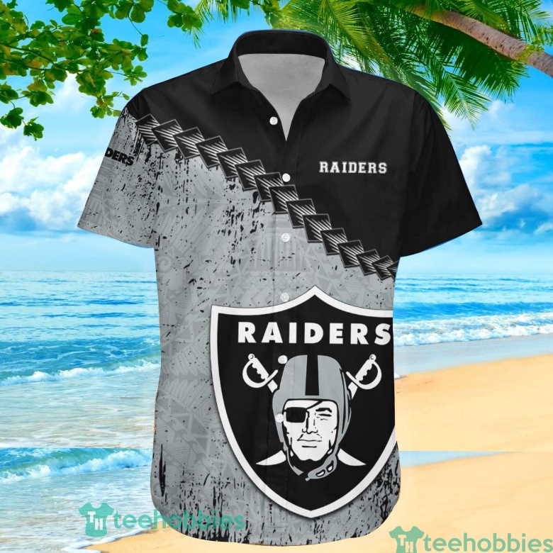 Personalize NFL Las Vegas Raiders Polynesian Tattoo Design Hawaiian Shirt